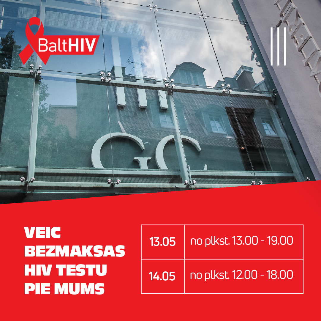 Free HIV testing in the shopping center "Galerija Centrs" Galerija Centrs
